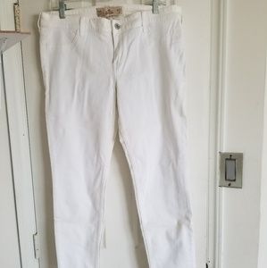 Hollister white skinny Jeans Sz 15